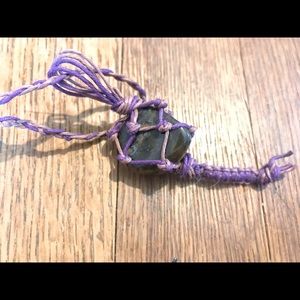 Tigers 🐯 Eye Macrame Necklace ✨